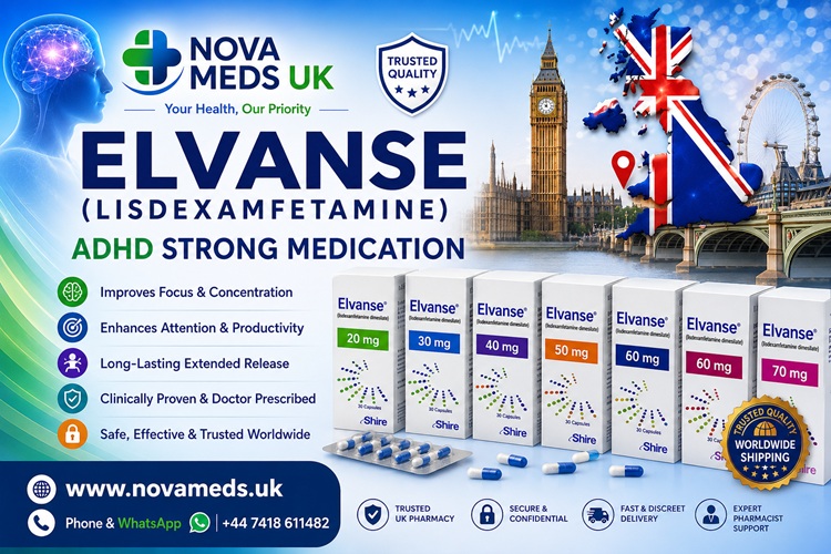 Buy Elvanse ADHD Medication Online With UK Deliver